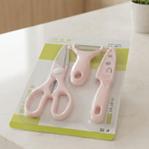 3-Piece Kitchen Scissors Peeler Knife Set