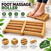 Traditional Wooden Foot Roller Massager – Natural Wood Acupressure Foot Massage Roller for Relaxation & Stress Relief