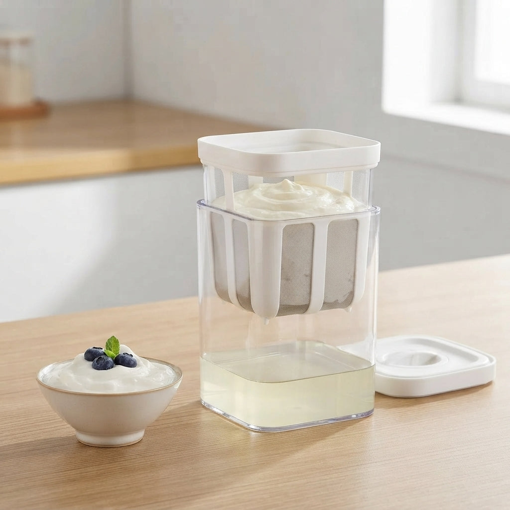 Milk and Juice Filter Storage Container with Mesh